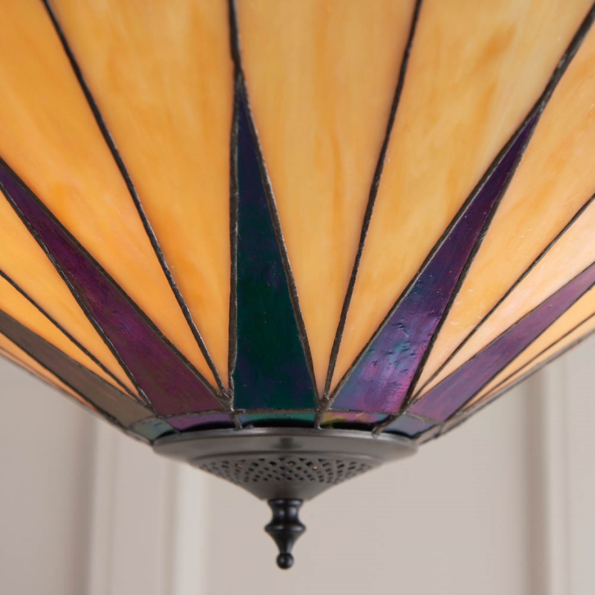 Endon 64043 - Lampadario a plafone Tiffany DARK STAR 3xE27/60W/230V Ø 49 cm