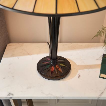 Endon 64045 - Lampe de table DARK STAR 2xE27/60W/230V d. 49 cm