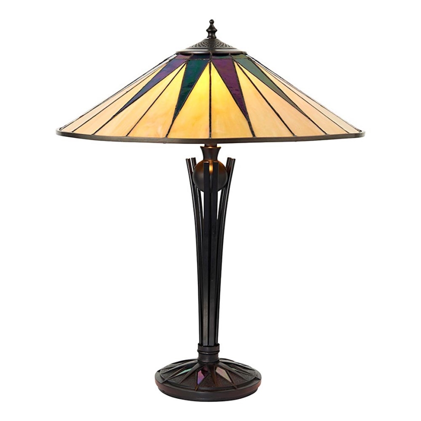 Endon 64045 - Tischleuchte DARK STAR 2xE27/60W/230V d 49 cm
