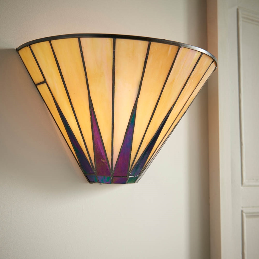 Endon 64046 - Applique da parete Tiffany DARK STAR 1xE14/40W/230V