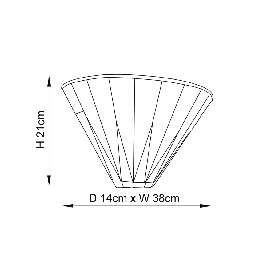 Endon 64046 - Applique DARK STAR 1xE14/40W/230V