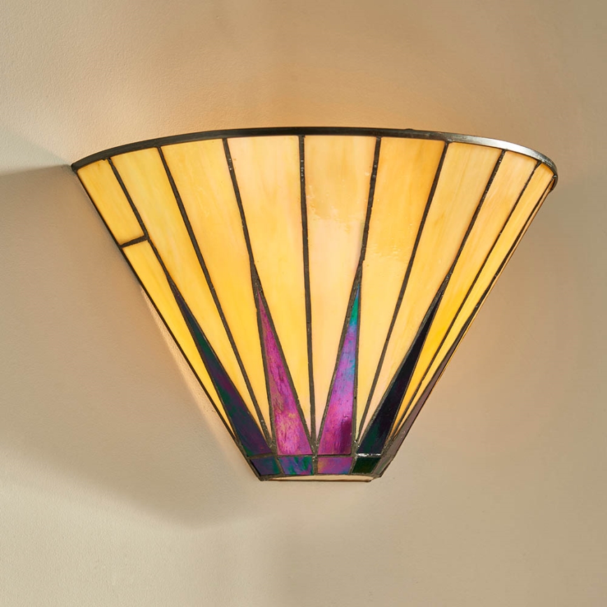 Endon 64046 - Wandleuchte Tiffany DARK STAR 1xE14/40W/230V