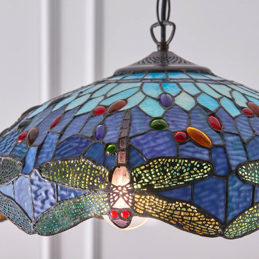 Endon 64080 - Lustre sur chaîne DRAGONFLY 3xE27/60W/230V Ø 41 cm