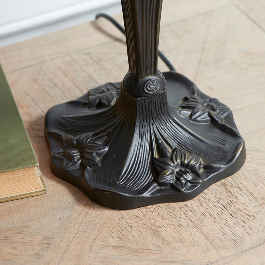 Endon 64085 - Lampada da tavolo Tiffany DRAGONFLY 2xE27/60W/230V Ø 41 cm