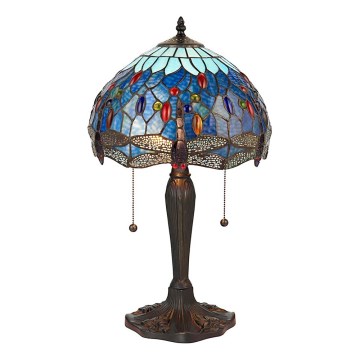 Endon 64090 - Lampe de table DRAGONFLY 2xE27/60W/230V Ø 30 cm