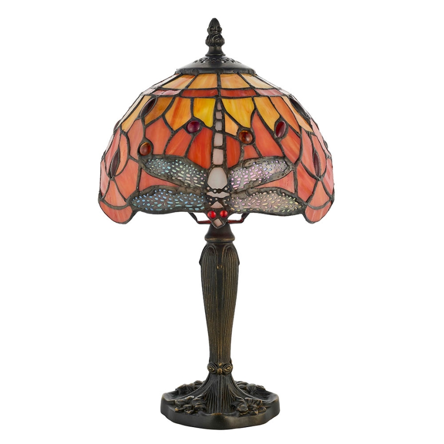 Endon 64091 - Lampe de table Tiffany DRAGONFLY 1xE14/40W/230V Ø 20 cm