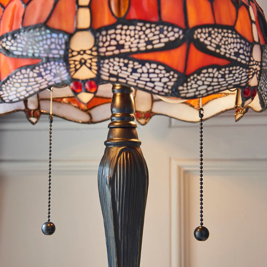 Endon 64092 - Lampada da tavolo DRAGONFLY 2xE27/60W/230V Ø 30 cm