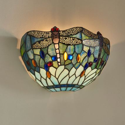 Endon 64102 - Applique da parete Tiffany DRAGONFLY 1xE14/40W/230V