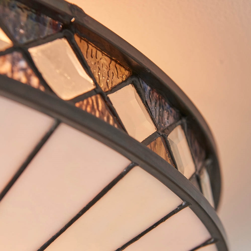 Endon 64145 - Deckenleuchte Tiffany FARGO 2xE27/60W/230V Ø 41,5 cm