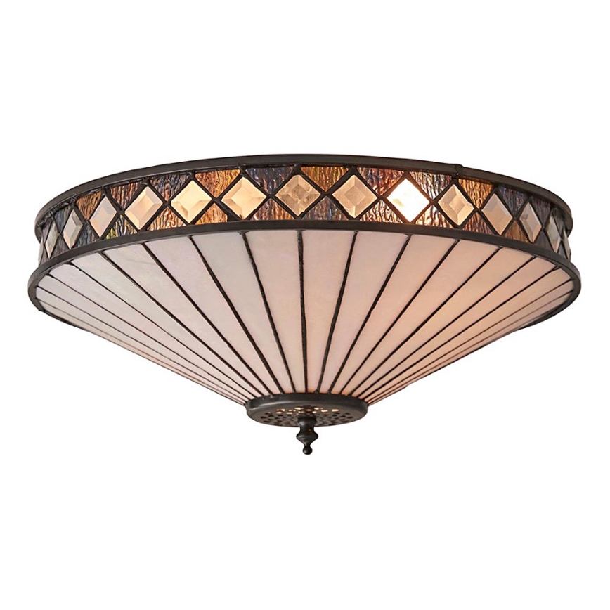 Endon 64145 - Plafoniera FARGO 2xE27/60W/230V diametro 41,5 cm