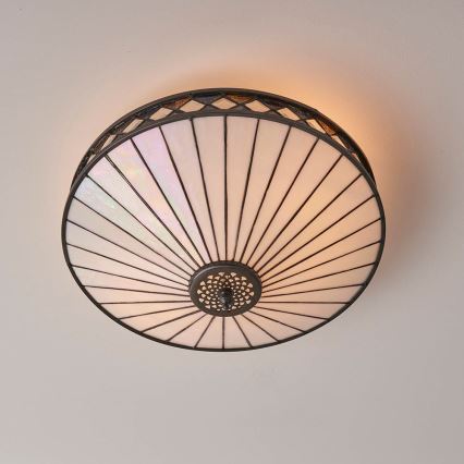 Endon 64145 - Plafoniera FARGO 2xE27/60W/230V diametro 41,5 cm