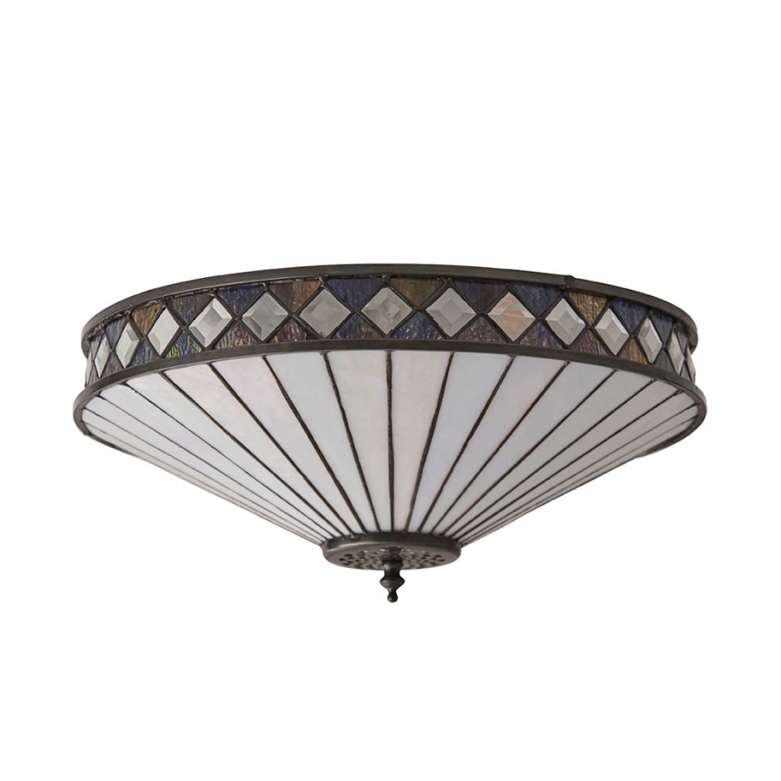 Endon 64145 - Plafoniera FARGO 2xE27/60W/230V diametro 41,5 cm