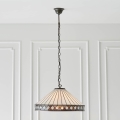 Endon 64147 - Lustre Tiffany sur chaîne FARGO 1xE27/60W/230V Ø 50 cm