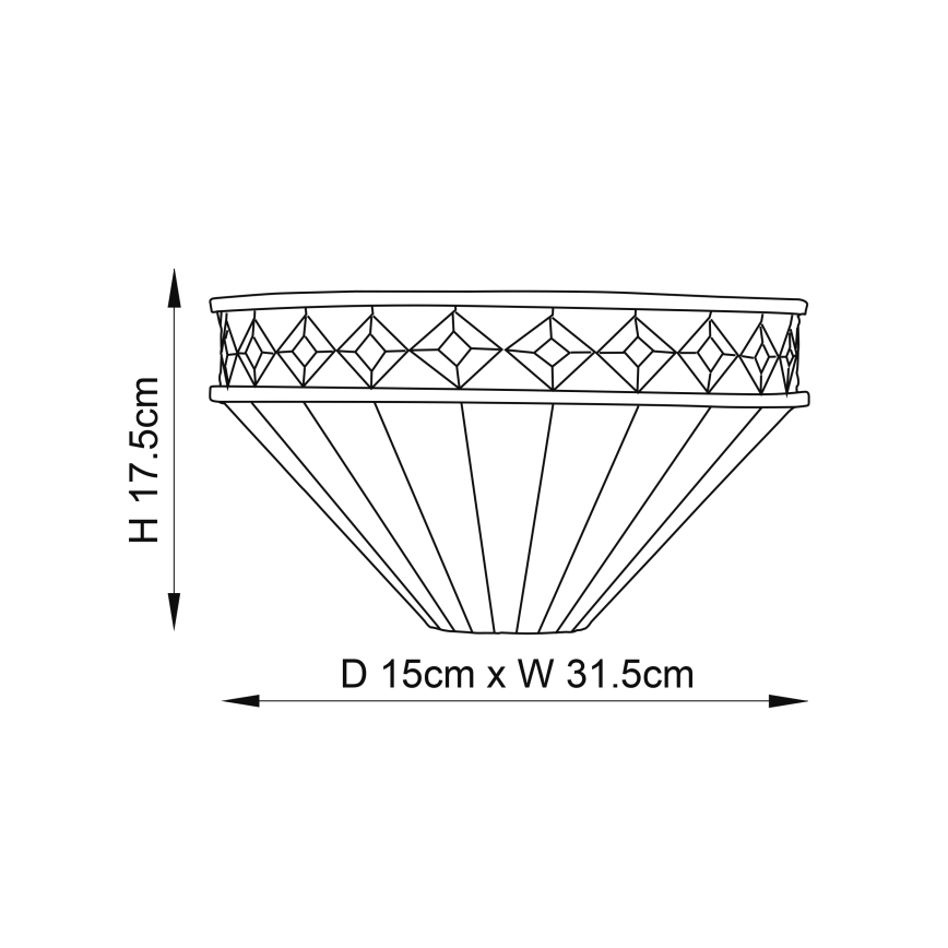 Endon 64149 - Applique FARGO 1xE14/40W/230V