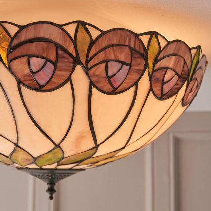 Endon 64173 - Plafoniera HUTCHINSON 2xE27/60W/230V diametro 50 cm