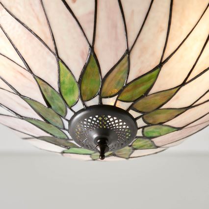 Endon 64175 - Kronleuchter an Kette Tiffany HUTCHINSON 3xE27/60W/230V Ø 40 cm