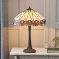 Endon 64177 - Lampe de table Tiffany HUTCHINSON 1xE27/60W/230V Ø 40 cm