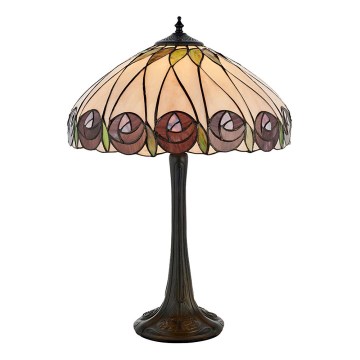 Endon 64177 - Lampe de table Tiffany HUTCHINSON 1xE27/60W/230V Ø 40 cm