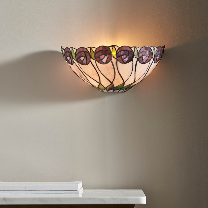 Endon 64178 - Applique da parete in stile Tiffany HUTCHINSON 1xE14/40W/230V