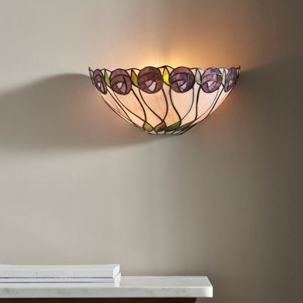 Endon 64178 - Applique murale Tiffany HUTCHINSON 1xE14/40W/230V