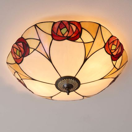 Endon 64182 - Plafoniera INGRAM 2xE27/60W/230V diametro 45 cm