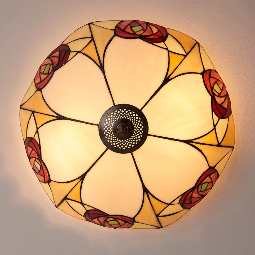 Endon 64182 - Plafoniera INGRAM 2xE27/60W/230V diametro 45 cm