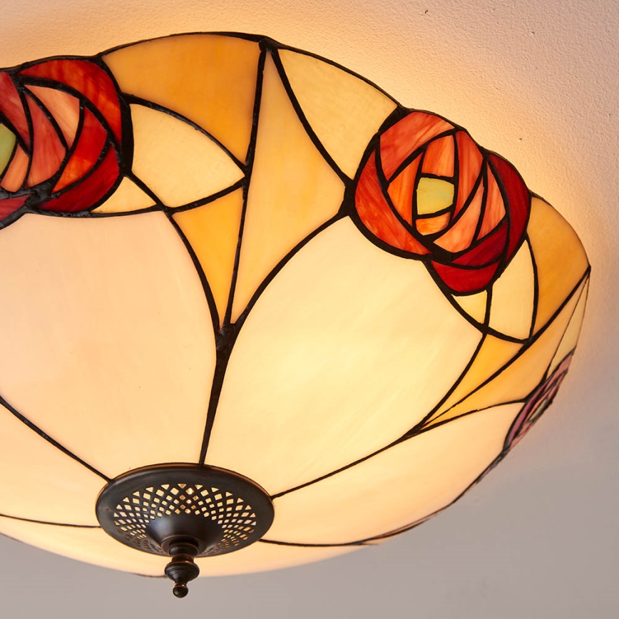 Endon 64182 - Plafoniera INGRAM 2xE27/60W/230V diametro 45 cm
