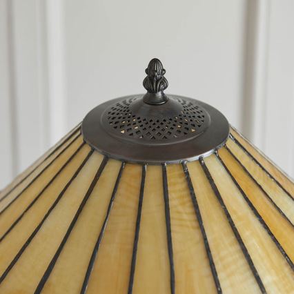 Endon 64192 - Lampada da terra JAMELIA 2xE27/60W/230V Ø 50 cm