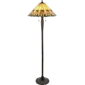 Endon 64192 - Stehlampe JAMELIA 2xE27/60W/230V, Ø 50 cm