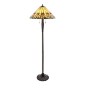 Endon 64192 - Tiffany-Stehlampe JAMELIA 2xE27/60W/230V Ø 50 cm