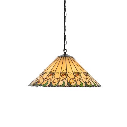 Endon 64194 - Lampadario a catena Tiffany JAMELIA 3xE27/60W/230V Ø 50 cm