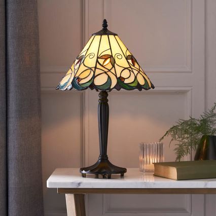Endon 64195 - Lampada da tavolo Tiffany JAMELIA 1xE27/60W/230V Ø 31 cm