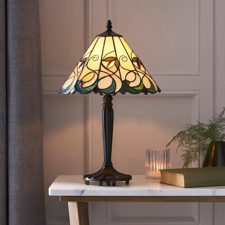 Endon 64195 - Lampada da tavolo Tiffany JAMELIA 1xE27/60W/230V Ø 31 cm