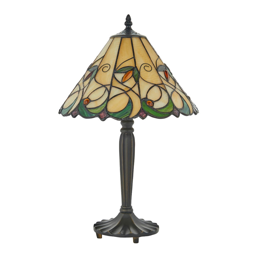 Endon 64195 - Tischlampe Tiffany JAMELIA 1xE27/60W/230V Ø 31 cm
