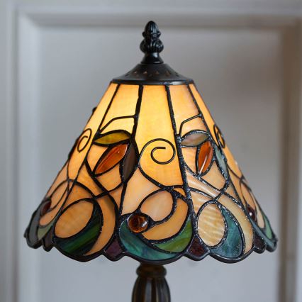 Endon 64196 - Lampe de table Tiffany JAMELIA 1xE14/40W/230V Ø 20 cm