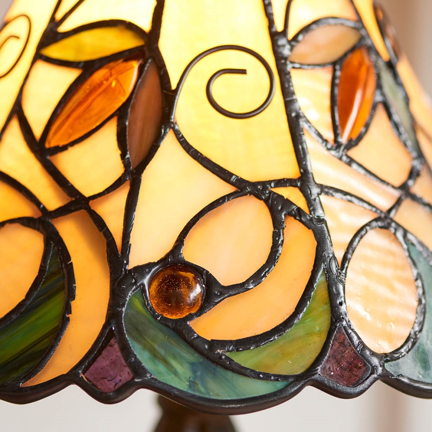 Endon 64196 - Lampe de table Tiffany JAMELIA 1xE14/40W/230V Ø 20 cm