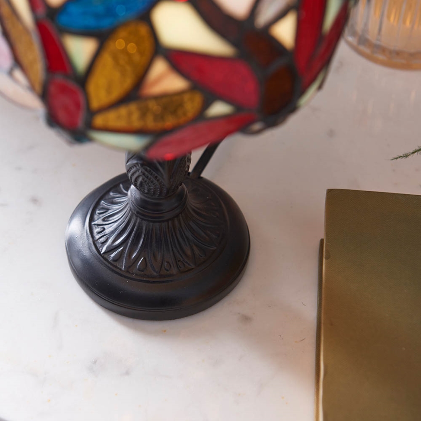 Endon 64246 - Lampe de table Tiffany LORETTE 1xE14/40W/230V Ø 15 cm