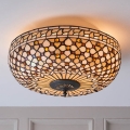 Endon 64276 - Deckenleuchte Tiffany MILLE FEUX 2xE27/60W/230V Ø 45 cm