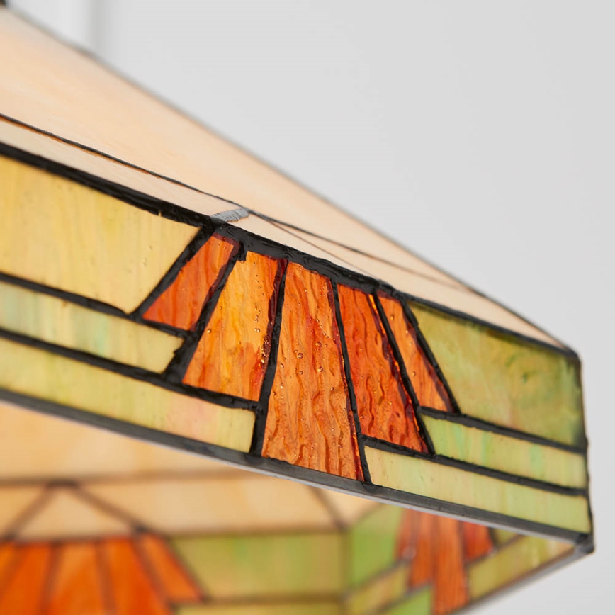 Endon 64285 - Kronleuchter an Kette Tiffany NEVADA 1xE27/60W/230V Ø 35 cm