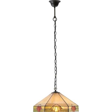 Endon 64285 - Lampadario a sospensione con catena NEVADA 1xE27/60W/230V diametro 35 cm