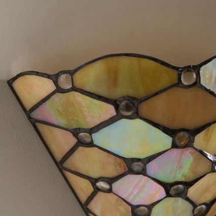 Endon 64302 - Tiffany PEARL Wandleuchte 1xE14/40W/230V