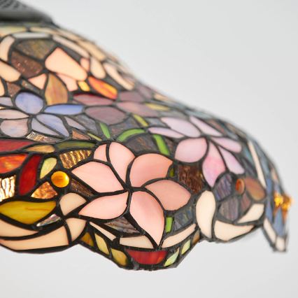 Endon 64325 - Kronleuchter mit Kette Tiffany SULLIVAN 1xE27/60W/230V Ø 40 cm