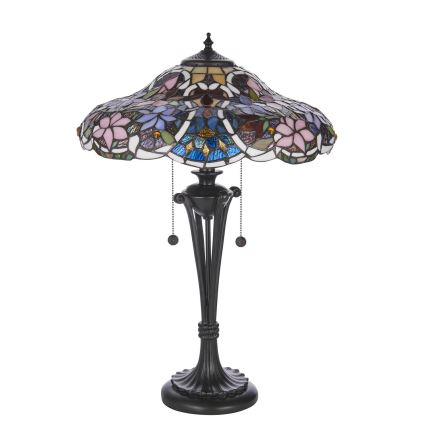 Endon 64326 - Lampe de table Tiffany SULLIVAN 2xE27/60W/230V Ø 40 cm