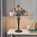 Endon 64327 - Lampe de table Tiffany SULLIVAN 2xE14/40W/230V Ø 30 cm