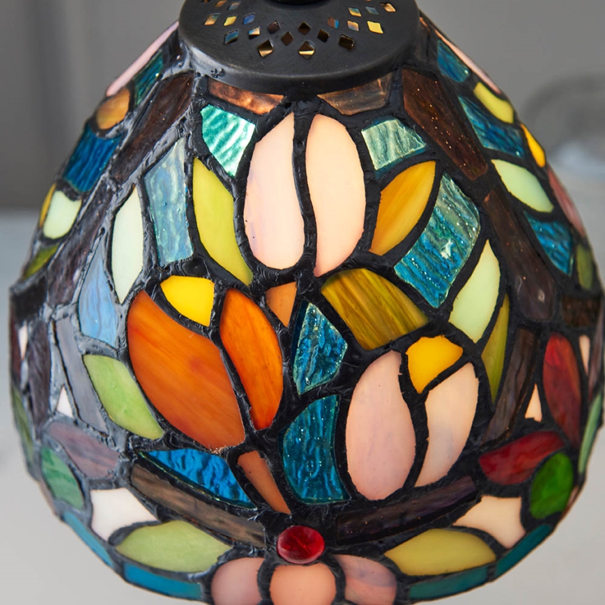Endon 64331 - Lampada da tavolo Tiffany SYLVETTE 1xE14/40W/230V diam. 15 cm