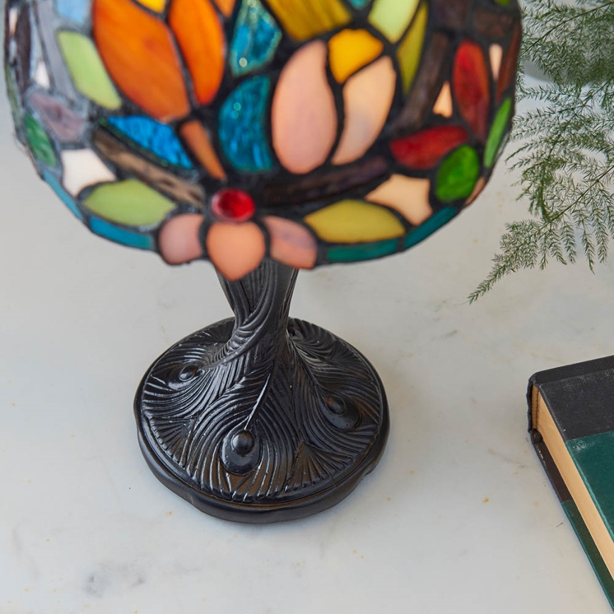Endon 64331 - Tischleuchte Tiffany SYLVETTE 1xE14/40W/230V Ø 15 cm