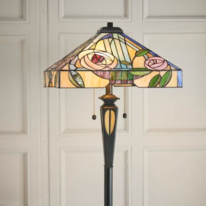 Endon 64383 - Stehlampe WILLIOW 2xE27/60W/230V Ø 42,5 cm