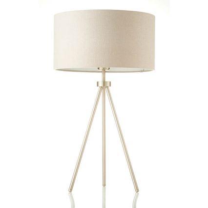 Endon 66986 - Lampada da tavolo TRI 1xE27/40W/230V ottone/beige
