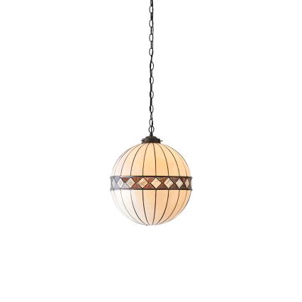 Endon 67045 - Suspension sur chaîne Tiffany FARGO 1xE27/60W/230V Ø 40 cm