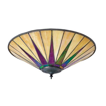 Endon 70240 - Plafoniera in stile Tiffany DARK STAR 2xE27/40W/230V Ø 49 cm